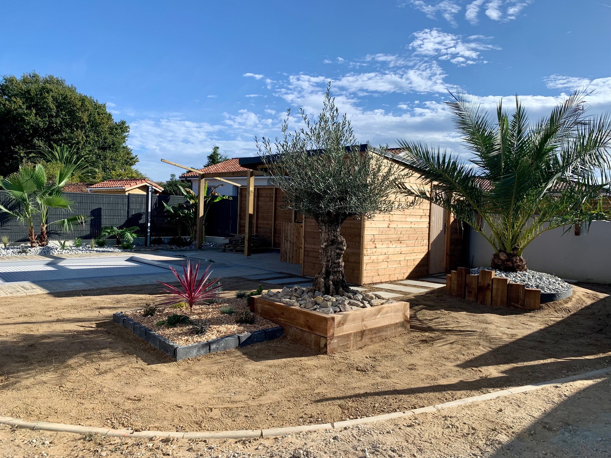 Création de jardin à Saubrigues
