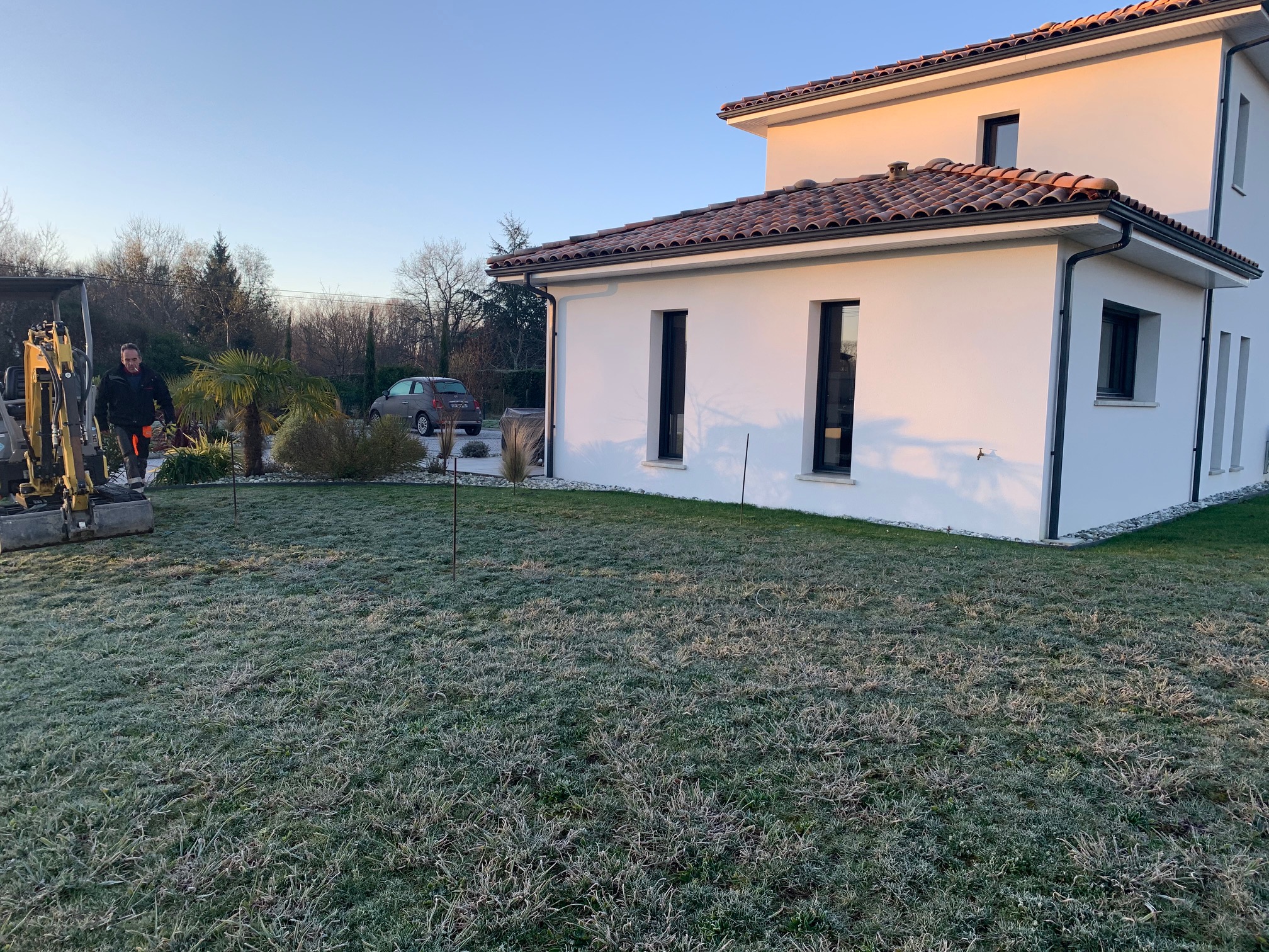 Création de piscine et d'une terrasse bois à Orist