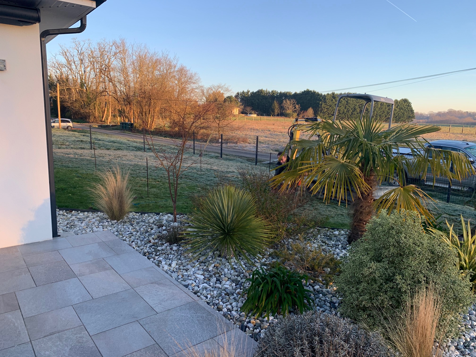 Création de piscine et d'une terrasse bois à Orist