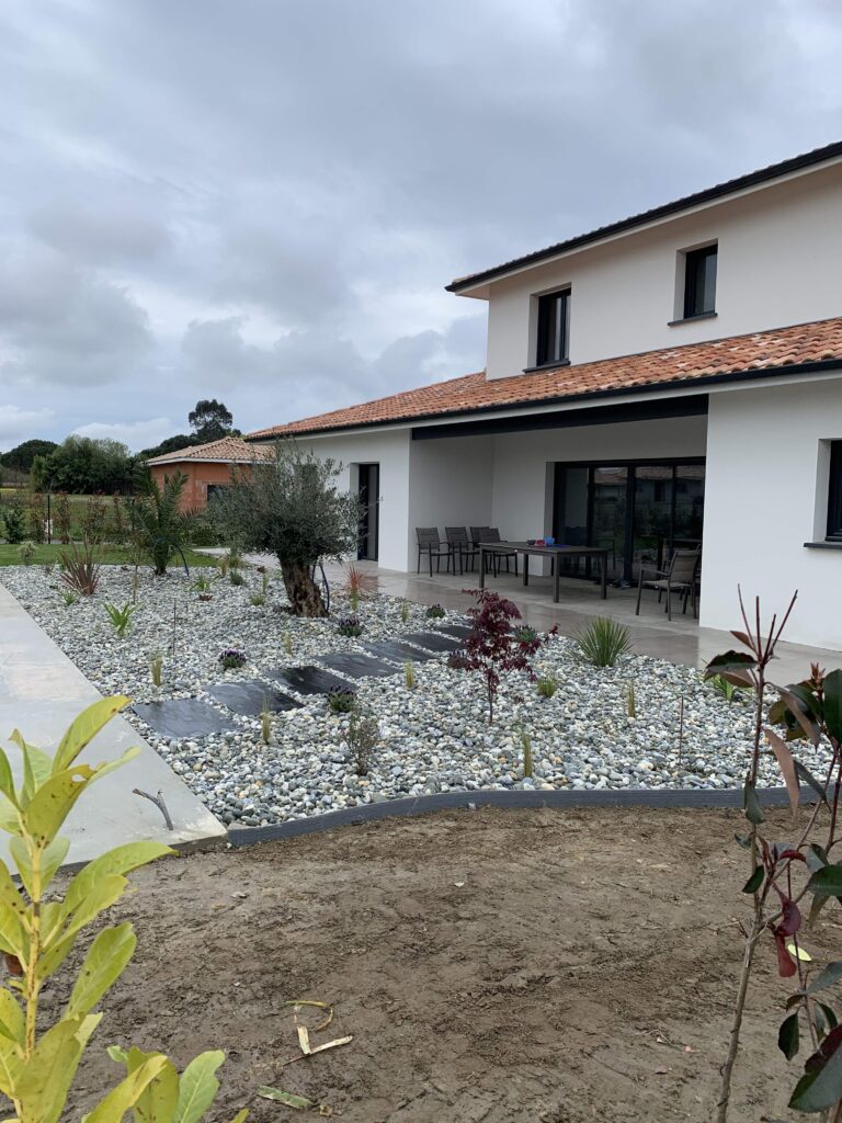 Création d'allée de jardin à Saint-Geours-de-Maremne