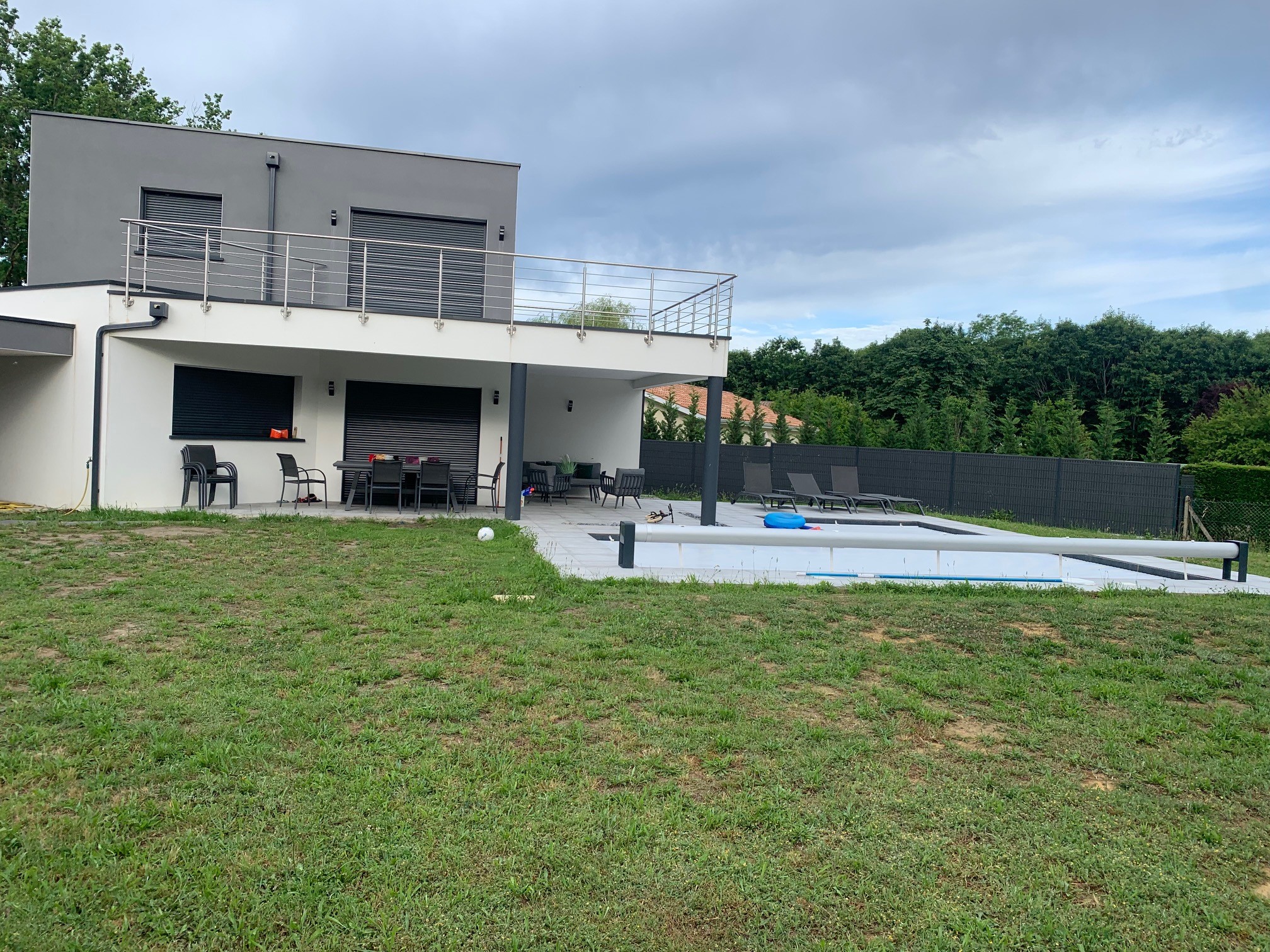 Création d'un massif sur rivière près de Peyrehorade