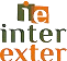 Logo Inter Exter avec les lettres i e stylisées, mot inter en vert et exter en orange sur fond blanc.