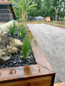 Aménagement d'un terrain de pétanque sur Peyrehorade