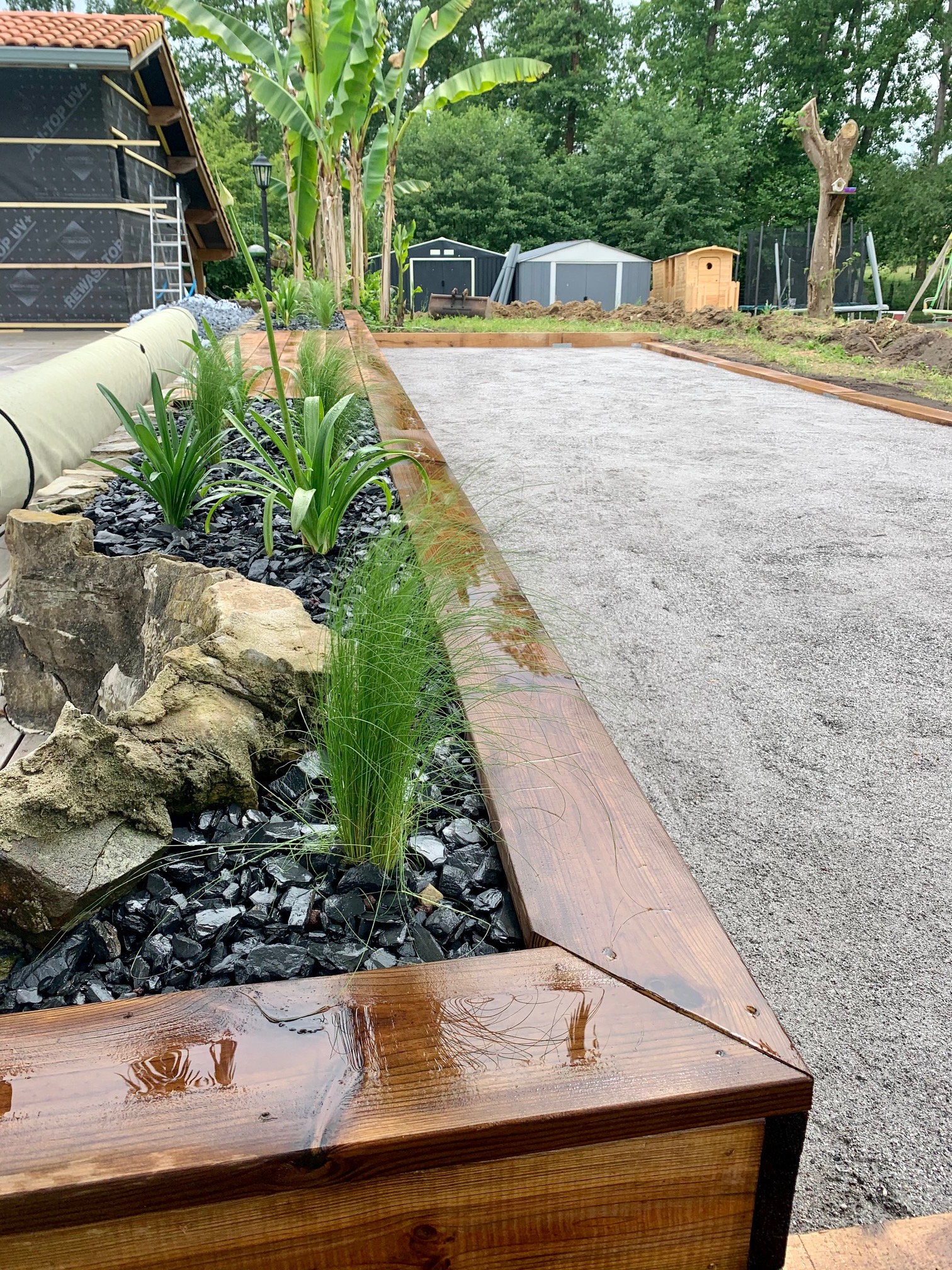 Aménagement d'un terrain de pétanque sur Peyrehorade