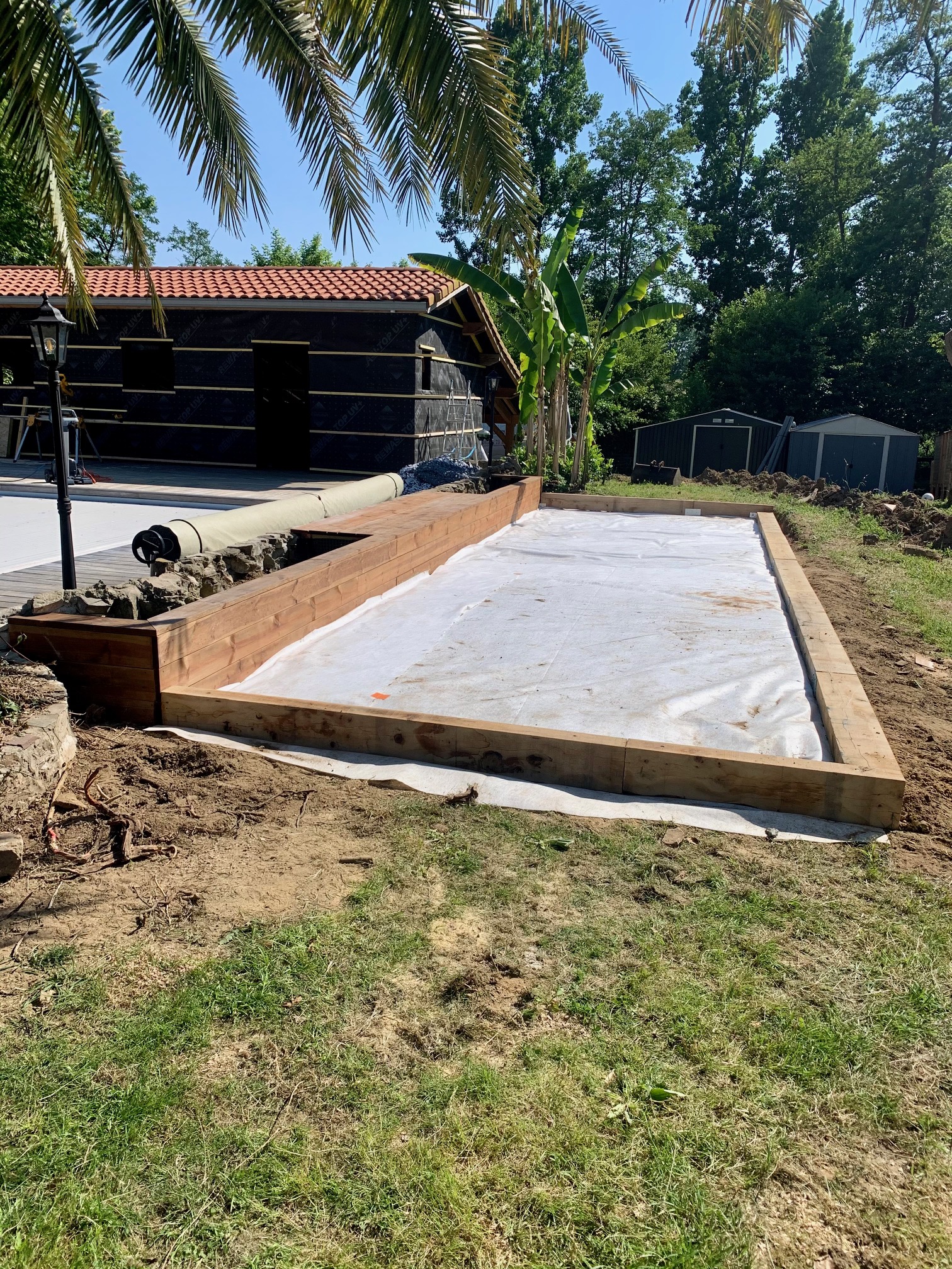 Aménagement d'un terrain de pétanque sur Peyrehorade