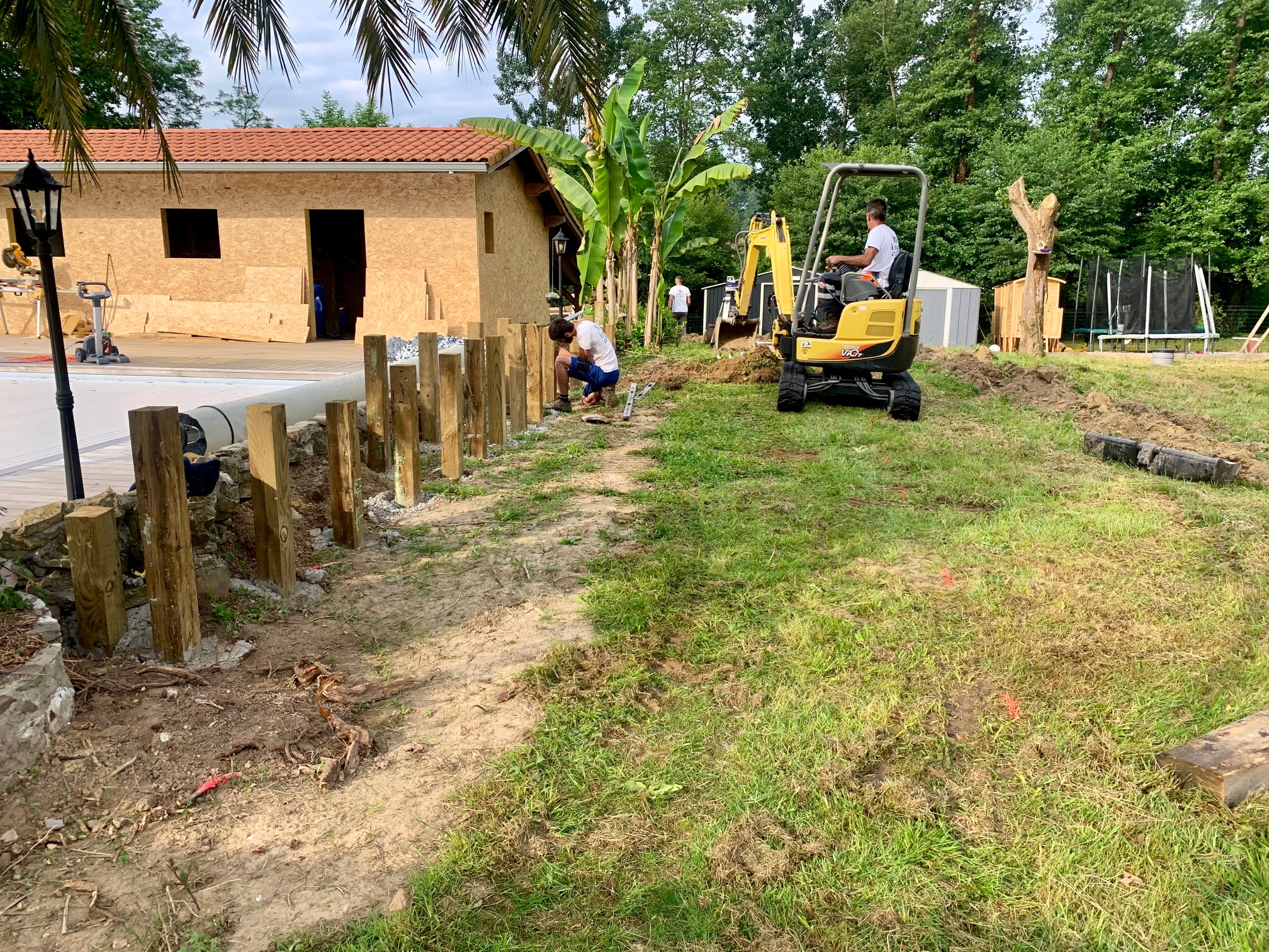 Aménagement d'un terrain de pétanque sur Peyrehorade