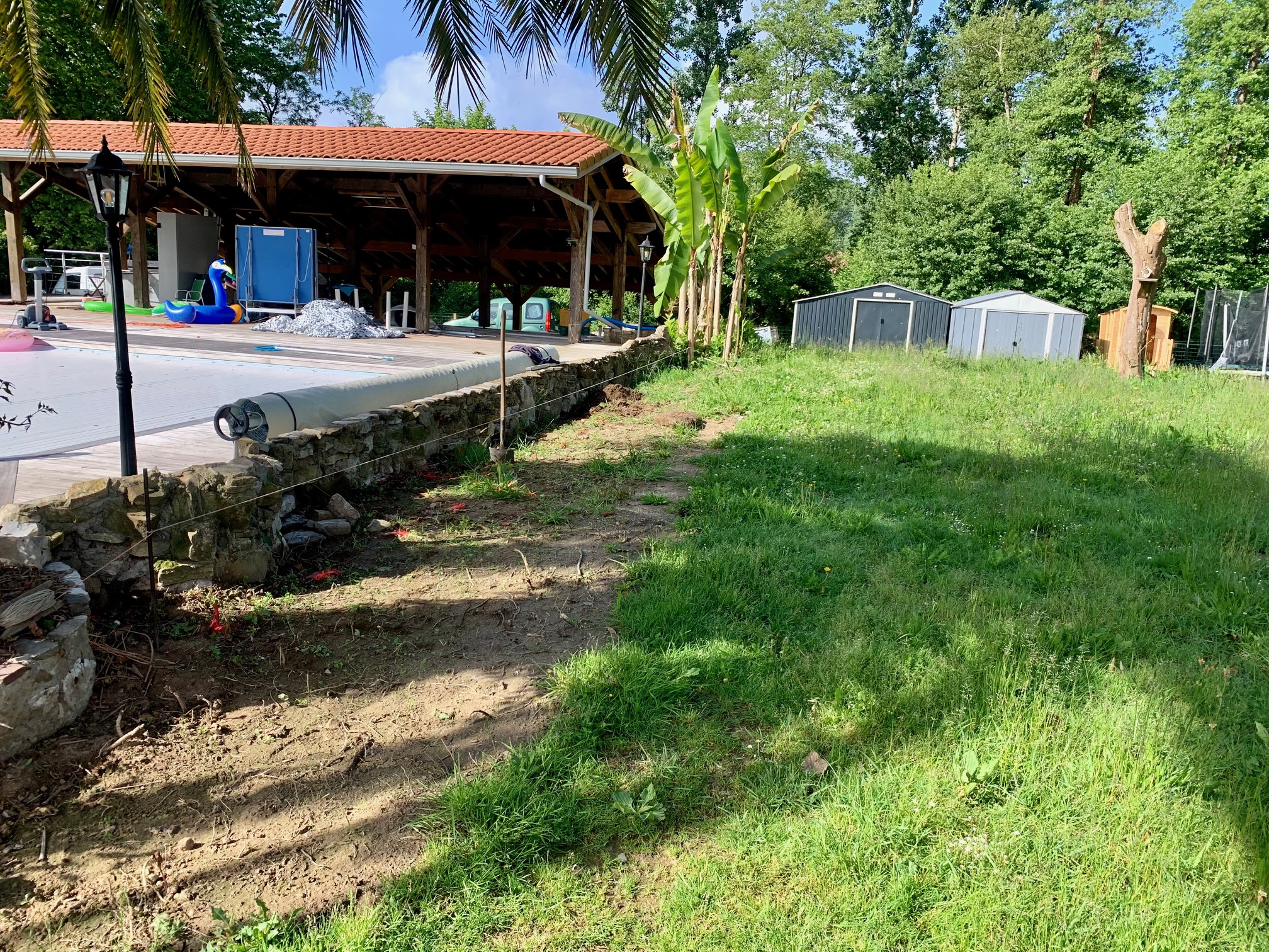 Aménagement d'un terrain de pétanque sur Peyrehorade